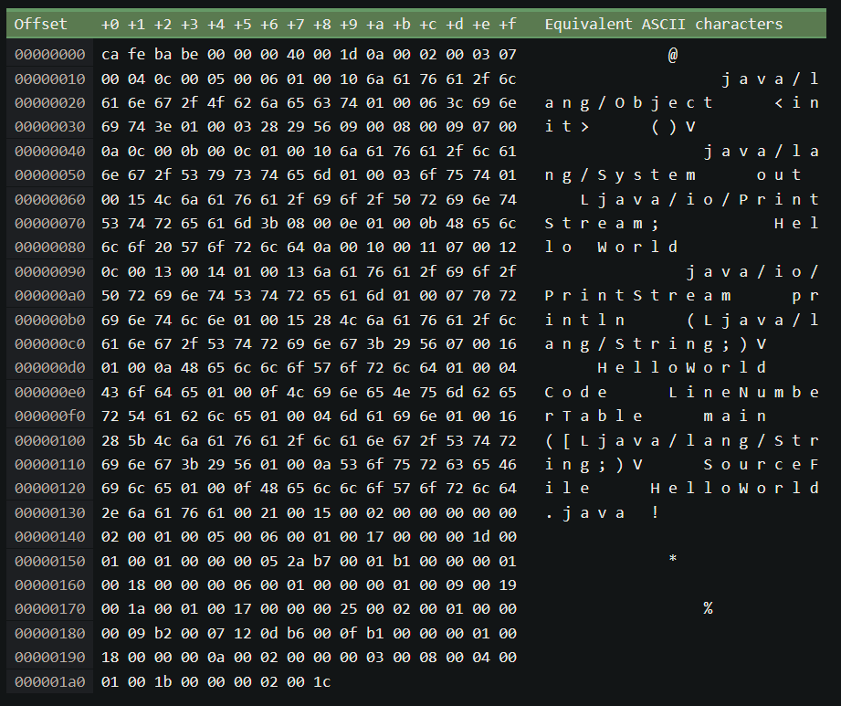 It's a bunch of garbage to you but not to the computer.